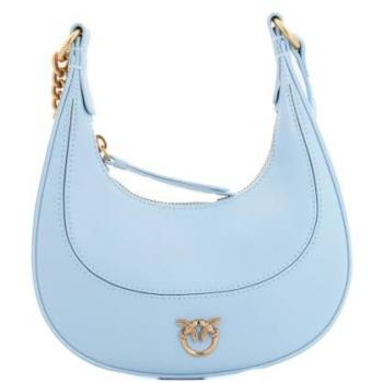 PINKO Brioche Handbag Leather Blue ONE SIZE Shoulder Bag