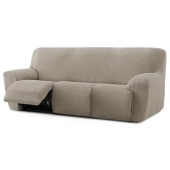 Funda sofá Relax 3 plazas bielástica Eysa Roc Marrón Claro 70 x 120 x 260 cm