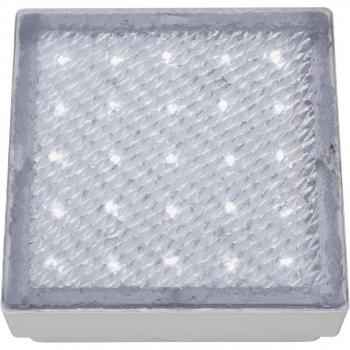 Lámpara de suelo empotrable LED para jardín, encastrable, IP68, 15x15cm, con bombillas blancas de 7.6cm