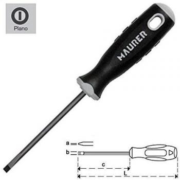 MAURER 2324775 Destornillador Vaciada 1,0x5,5x100 mm, Multicolor, único