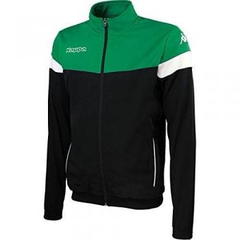 Kappa VACONE JKT Chaqueta, Niños, Negro/Verde/Blanco, 8Y
