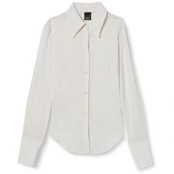PINKO Women's Regular Fit White Shirt, Size 44
