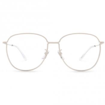 Retrosuperfuture NUMERO 97 IEQ Gafas Recetadas para Hombre Plateadas con armazones plateados y lentes recetados de 56