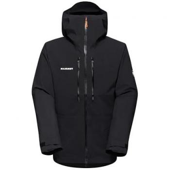 Mammut Taiss Men's Hardshell Hooded Jacket - Size Large, Black, Functional Waterproof Jacket