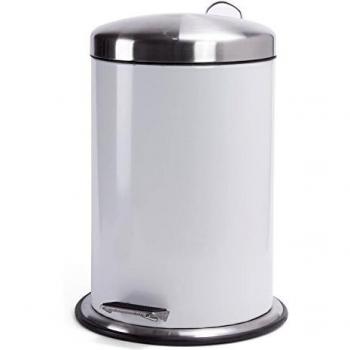MSV Acero Inoxidable 100383 Polipropileno Papelera 3 L Blanco