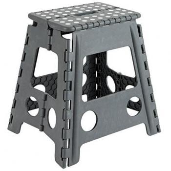 Arregui TB-039-G Taburete Plegable Multiuso, 39 cm de altura, gris