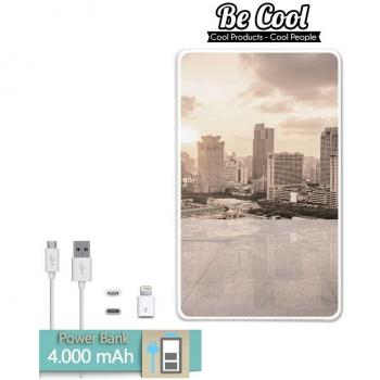Becool® - Batería Externa Power Bank 4000 mah + Gratis 1 cable USB-MicroUsb