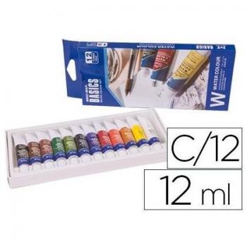 Acuarela Artist caja carton de 12 colores surtidos 12 ml W1212E