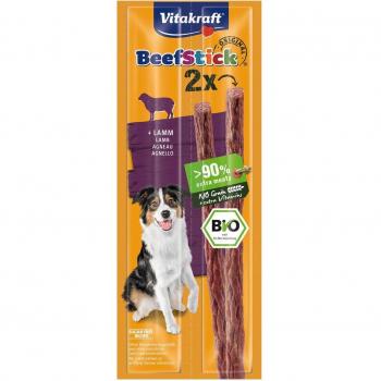 Vitakraft Bio Beef Stick Cordero - Deliciosos Palitos Naturales para Premiar a Perros Adultos