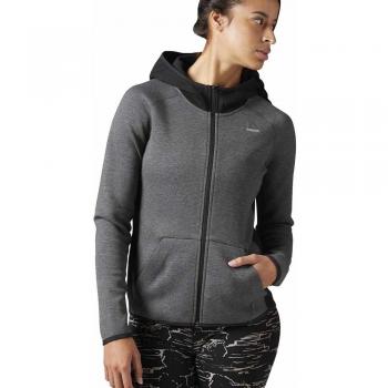 Reebok Qc Hoodie Sudadera, Mujer, Gris