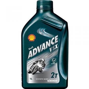 Aceite de motor Shell Advance VSX 2, 1L, para transmisiones de moto scooter, natural