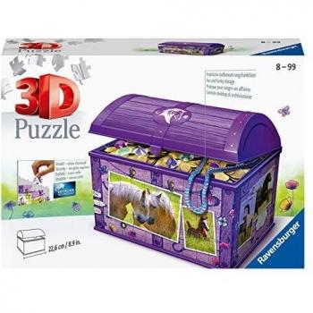 Ravensburger 3D Puzzle Treasure Chest Horses - 216 Pieces