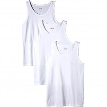 BOSS Tank Top 3P BM 10111875 02 Deporte, Blanco