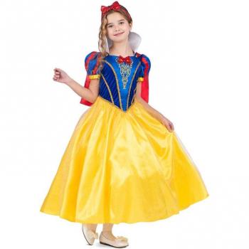 Disfraz de Princesa del Bosque Encantado con Vestido, Capa, Enaguas y Diadema para Niña