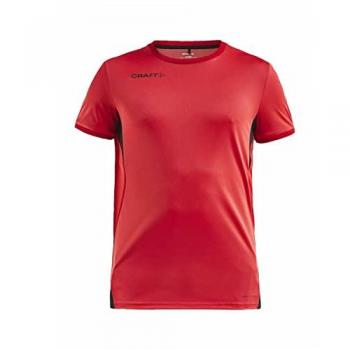 Craft Pro Control Impact Short Sleeve T-Shirt for Men - Red Polyester Medium