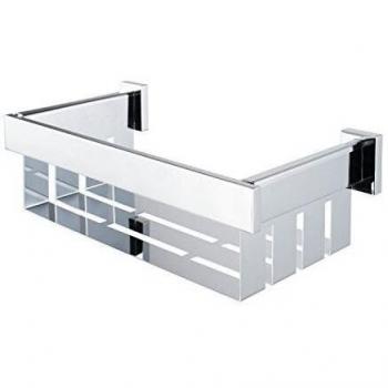 Haceka Edge Chrome Soporte, Metal, Gris, 33x11x17 cm