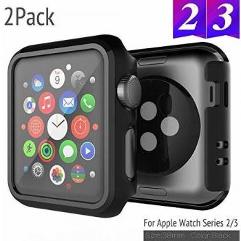 SPORTLINK Apple Watch Funda, Rugged Armor Bumper para iWatch Apple Watch Series 3 / Series 2 38mm Case