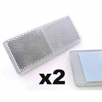 2x Reflectores Autoadhesivos Naranja x 2 para Trailer - Rectangular 90x40mm - Franqueo libre!