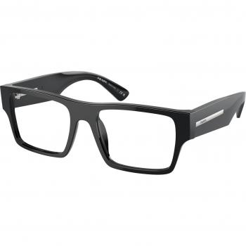 Prada PR A08V 16K1O1 Men's Eyeglasses Black Size 54 (Frame Only) - Blue Light Block Available
