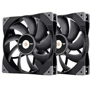 Thermaltake Toughfan 14, Pack de 2 Ventiladores de 140x140mm para Carcasa del Ordenador, Negro