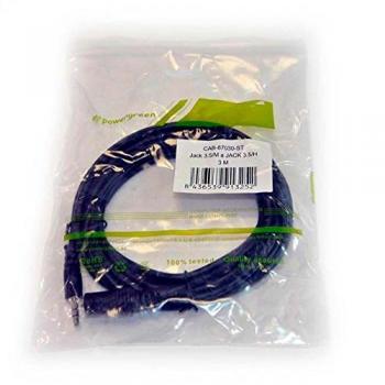 Powergreen CAB-87030-ST Cable Jack 3.5 Mm/M A Jack 3.5 Mm/H 3 Metros