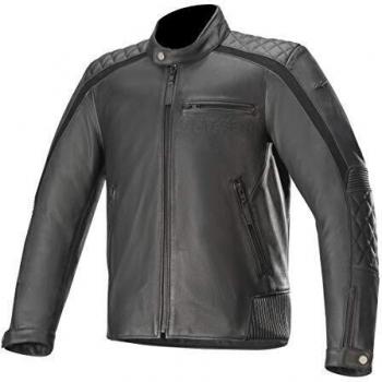 Alpinestars Chaqueta moto Hoxton V2 Leather Jacket Black, BLACK, 48