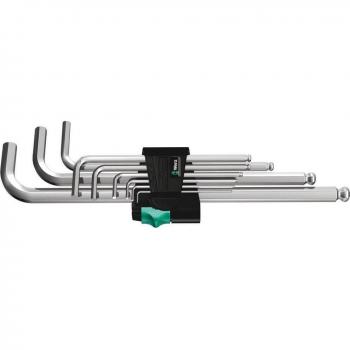 Wera 9 Piece Chrome Plated Hex Plus Key Set Metric