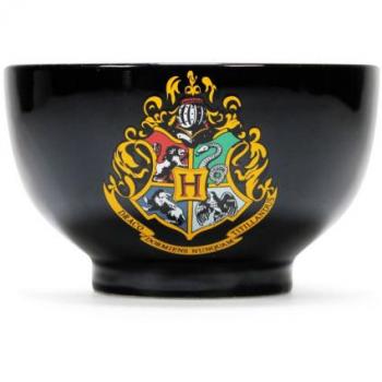 Cuenco Escudo Hogwarts Negro - Harry Potter