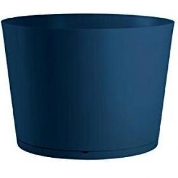 Grosfillex 19341680 Maceta Tokyo Diámetro 50, Azul Denim, 47, 5 x 33, 3 cm