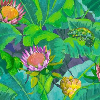 Papel Pintado Vinílico Botánico Multicolor Furore Amalfi Saint Honore
