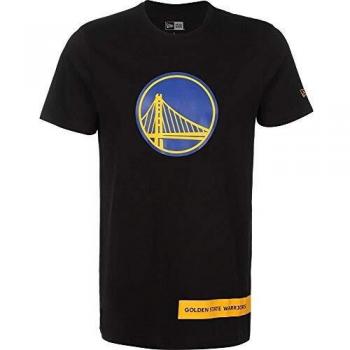 New Era NBA Block Wordmark tee Golwar Camiseta de Manga Corta, Hombre, Black, XS/S