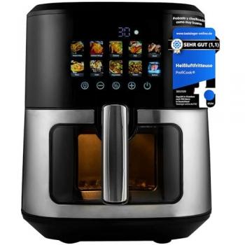 Freidora de Aire Caliente ProfiCook PC-FR 1286 H, 6,5L, 1700W, Pantalla a Color, Sin Aceite