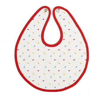 Baby Bites ORIGINAL - Babero ROJO, estampado CÁPSULAS