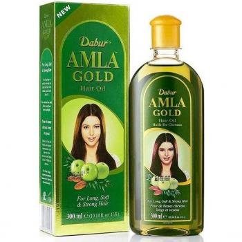 Aceite Capilar Dabur Amla Gold Hair Oil, Fortalecimiento y Nutrición para el Cabello 300ml