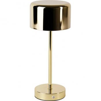 Lámpara de mesa LED recargable Jeff en elegante diseño moderno de latón