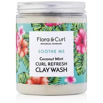 Flora & Curl Coconut Mint Curl Refresh Clay Wash 260g