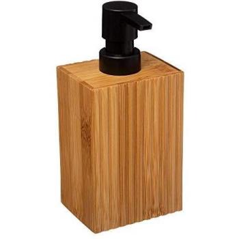 FIVE Dispensador de jabón bambú Tierra, Madera, 17,5x8,6x6,5 cm