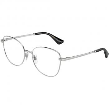 Dolce & Gabbana DG1355 05 Armazones para Mujer Plateadas, Lentes Recetados Para Mujer Silver, Gafas Recetadas para Mujer Plateadas