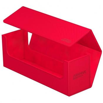 Caja de almacenamiento Ultimate Guard Arkhive 400+ Xenoskin monocolor rojo