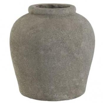 Jarrón de Cemento Gris Home ESPRIT 29x29x30 cm