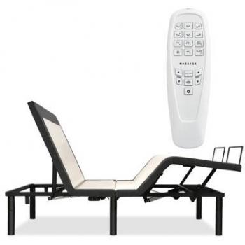 Goplus Twin XL Size Electric Bed Frame with Massage Modes