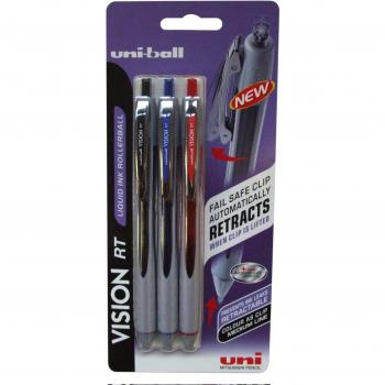 Uni-Ball Vision RT Red UBN-178 Blister Carded - 1 x Black, Blue and Red
