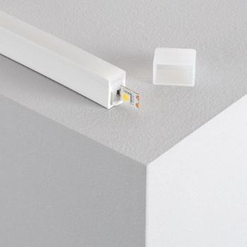 Perfil Flexible de Silicona Neón a Medida para Tira LED 12/24V hasta 10 mm 2 m