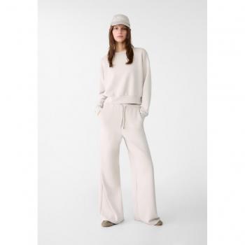 Stradivarius Soft-Touch Grey Palazzo Trousers XL