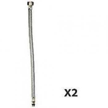 MAURER 4010350 Latiguillo Inoxidable Hembra 1/2-Hembra 1/2 400 mm. 2 Piezas