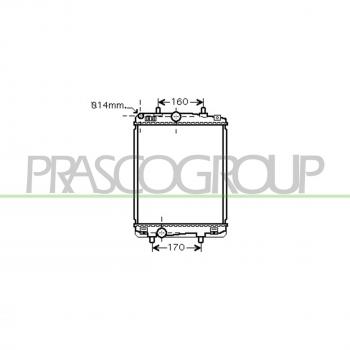 Radiador de refrigeración del motor PRASCO CI201R004