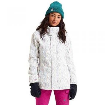 Burton Jet Set - Chaqueta de snowboard para mujer, Otoño-invierno 19., Mujer, color lunares de diamante, tamaño medium