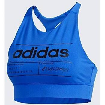 adidas W BB Bra Top Sujetador Deportivo, Mujer, Azuglo/Negro, M