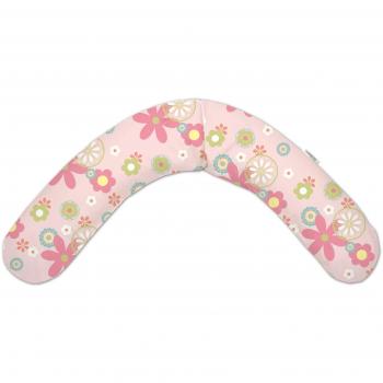 Theraline Deluxe Retroflower - Funda para cojín de lactancia, color rosa
