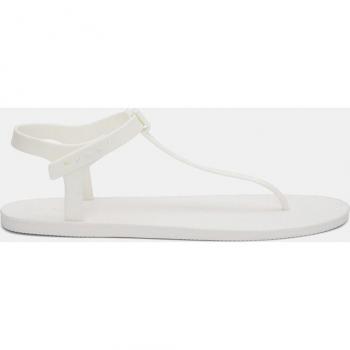Sandalias Lyah blanco Ecoalf - Sandalias planas de mujer con diseño eco-friendly y cierre de hebilla